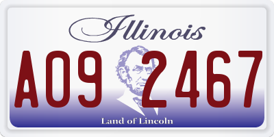 IL license plate A092467