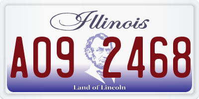 IL license plate A092468