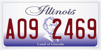 IL license plate A092469
