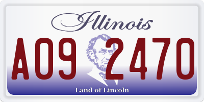 IL license plate A092470