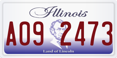 IL license plate A092473