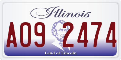 IL license plate A092474
