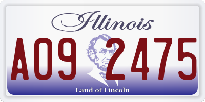 IL license plate A092475