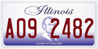 IL license plate A092482