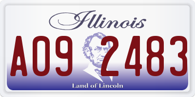 IL license plate A092483