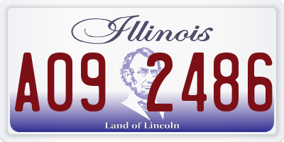 IL license plate A092486