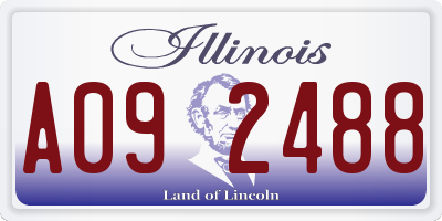 IL license plate A092488