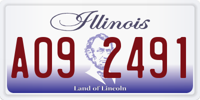 IL license plate A092491