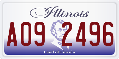 IL license plate A092496