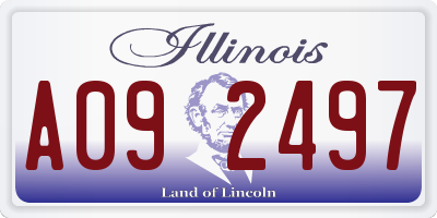 IL license plate A092497