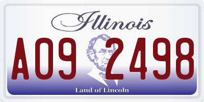 IL license plate A092498