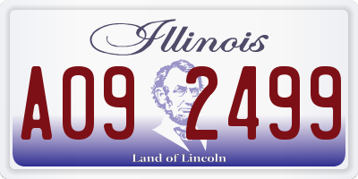 IL license plate A092499