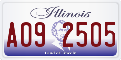 IL license plate A092505