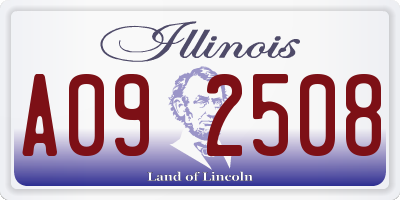 IL license plate A092508