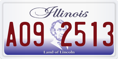 IL license plate A092513