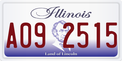 IL license plate A092515
