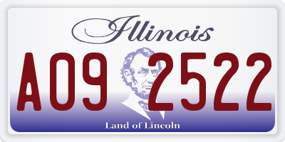 IL license plate A092522