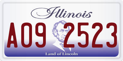 IL license plate A092523