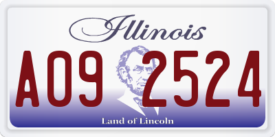 IL license plate A092524