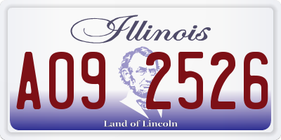 IL license plate A092526