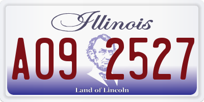 IL license plate A092527