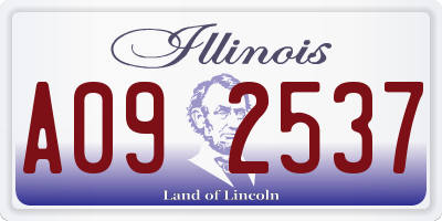 IL license plate A092537