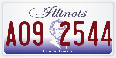 IL license plate A092544