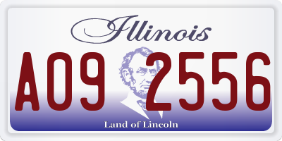 IL license plate A092556