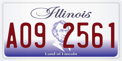 IL license plate A092561