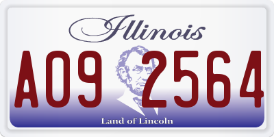 IL license plate A092564