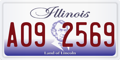 IL license plate A092569