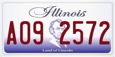 IL license plate A092572