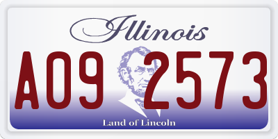 IL license plate A092573