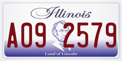 IL license plate A092579