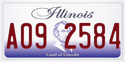 IL license plate A092584