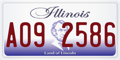 IL license plate A092586
