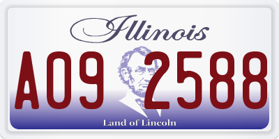 IL license plate A092588