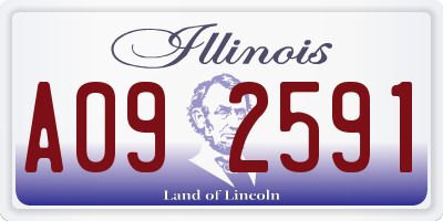 IL license plate A092591