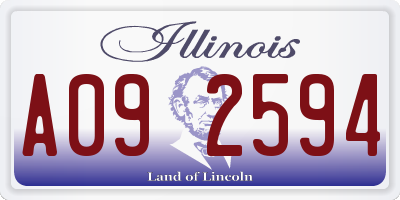 IL license plate A092594