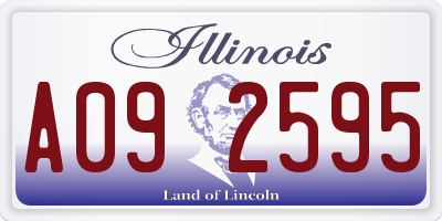 IL license plate A092595