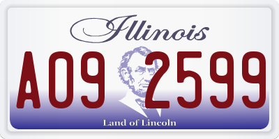 IL license plate A092599