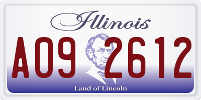 IL license plate A092612