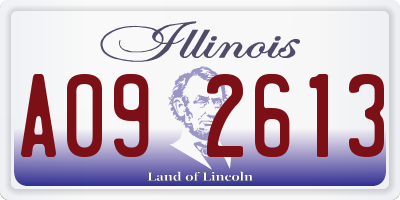 IL license plate A092613