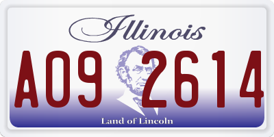 IL license plate A092614
