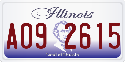 IL license plate A092615