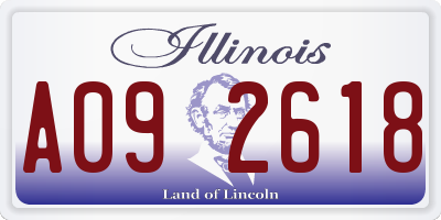 IL license plate A092618