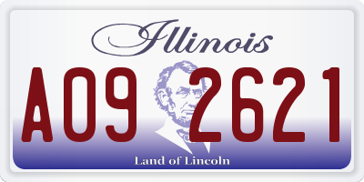 IL license plate A092621