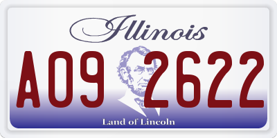 IL license plate A092622