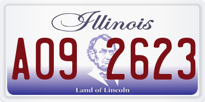 IL license plate A092623
