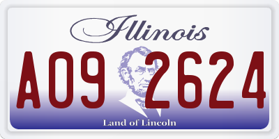 IL license plate A092624